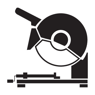 Stationary cutting machine