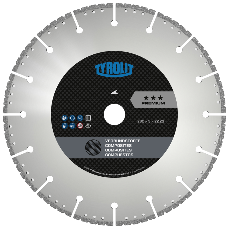 Dischi da taglio TYROLIT DxDxH 400x4,3x25,4 Per binari per